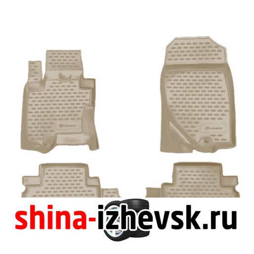 Коврик Autofamily коврики в салон для IFINITI EX35 2008- , 4 шт. , бежевый) в Ижевске